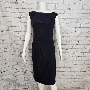 L.K. Bennett Navy Sheath Dress